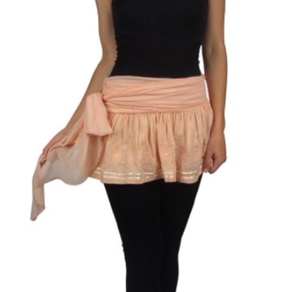🆕🍄Pink Flare Mini Skirt w/ Tie