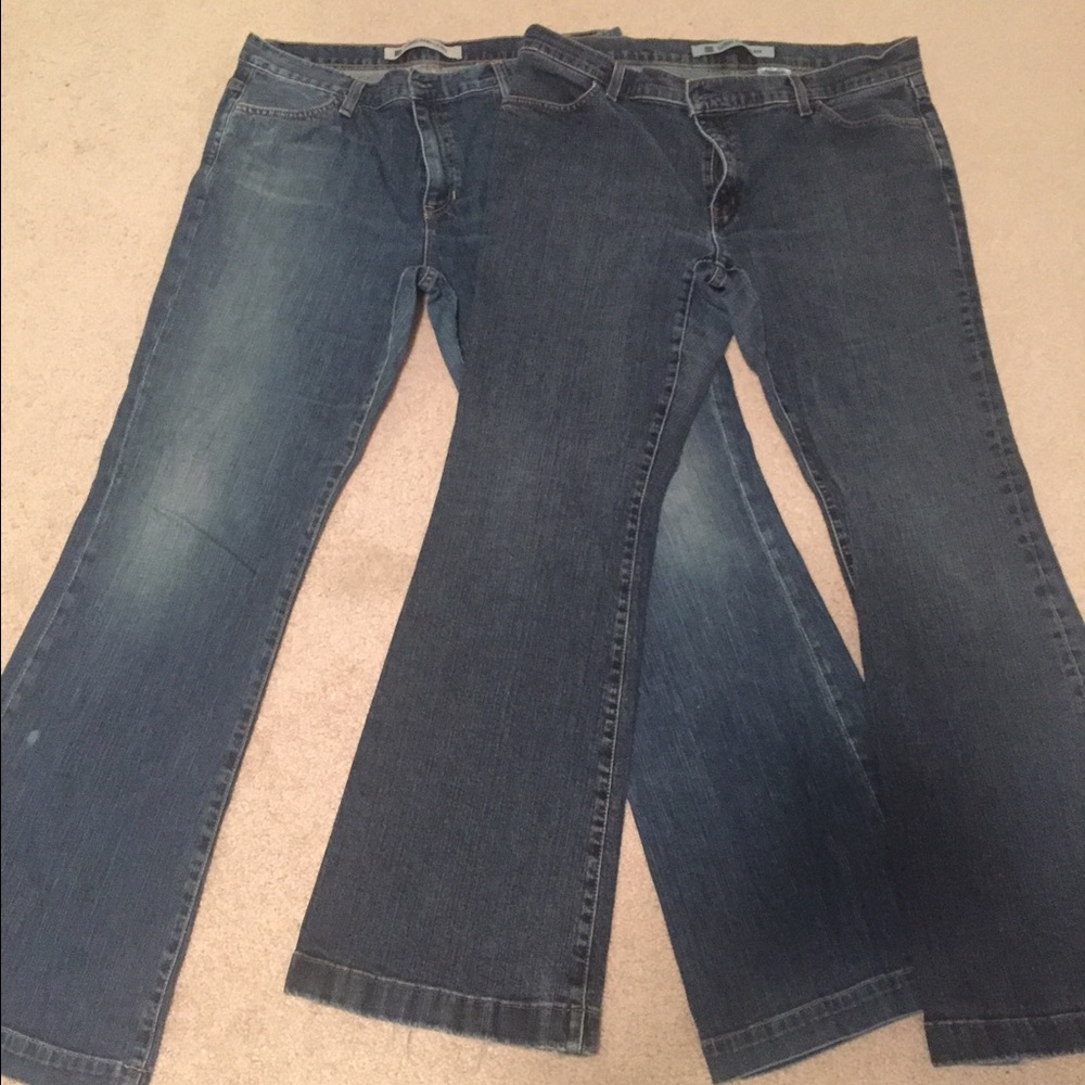 Two Pairs of Long and Lean Jeans, Used