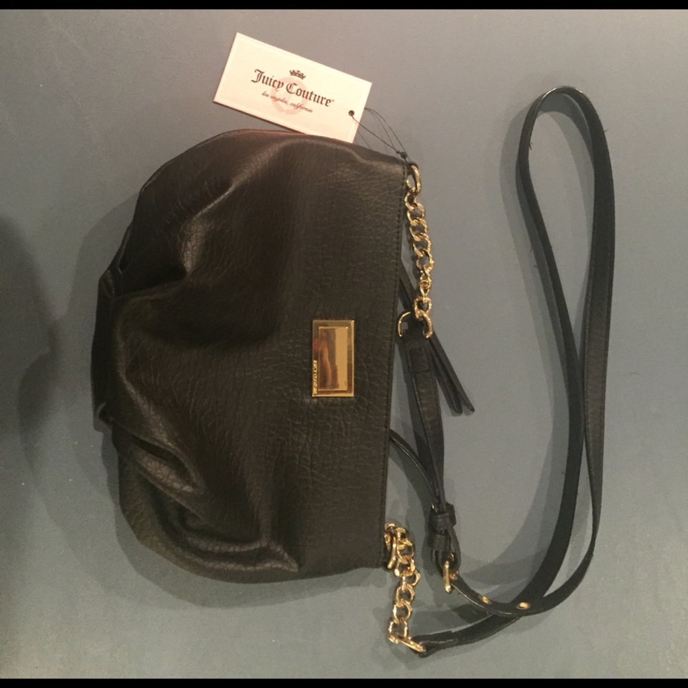 Never used Juicy Couture black leather cross body.