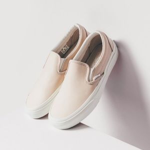 Light pink leather vans