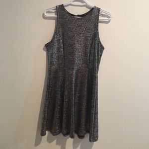 Sparkly Silver Black dress