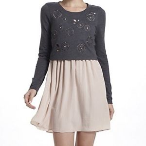 Anthropologie Eloise Eyelet Twofer Chemise