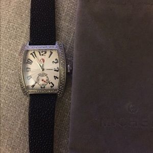 Michele Urban Diamond Stainless Steel Watch