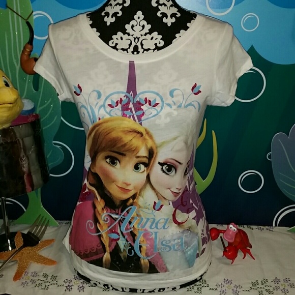 Frozen Anna & Elsa t-shirt - Picture 1 of 5