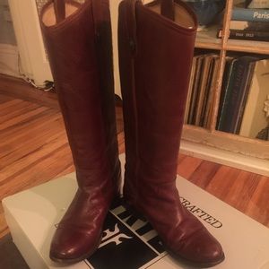 Frye Melissa Button Leather boot (wide calf)