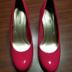 Comfort Plus by Predictions hot pink patent heel