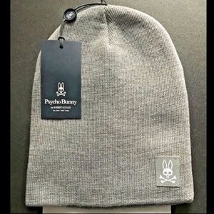 Psycho Bunny Robert Godley Unisex Beanie Gray Hat