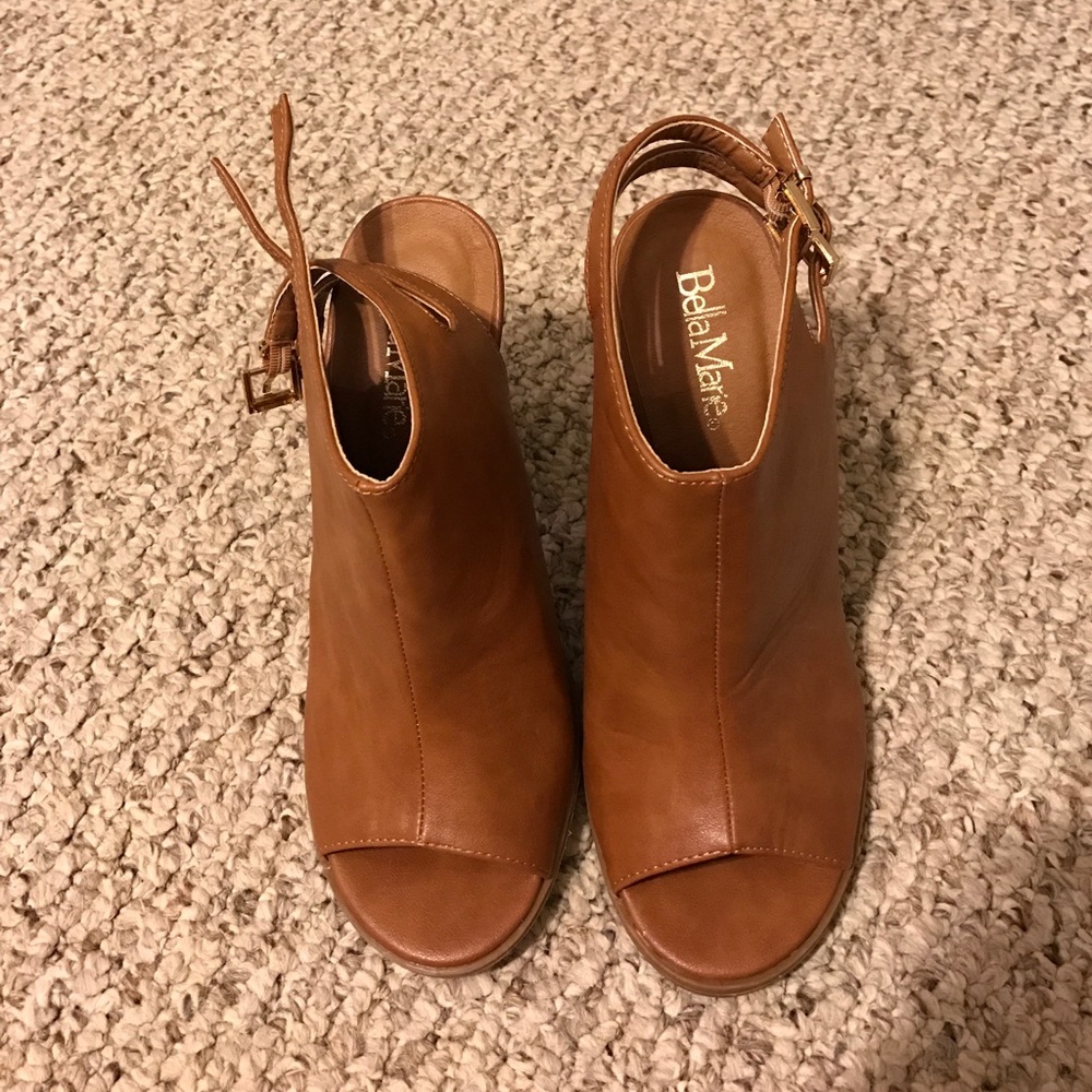 Open toe booties