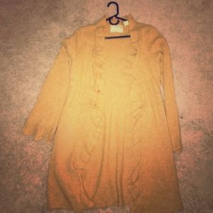 Yellow Cardigan Sweater