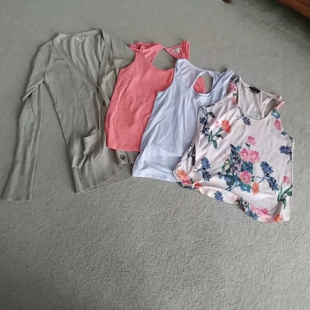 AE& xxi tanks & mossimo cardigan for Laragurl