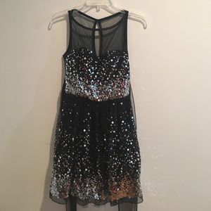 Macy's Black Sparkly Dress