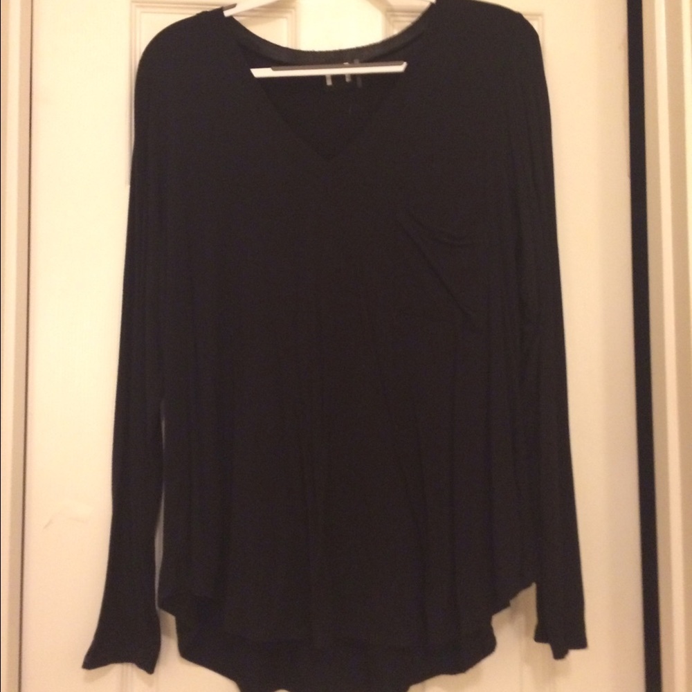 Casual Black Blouse