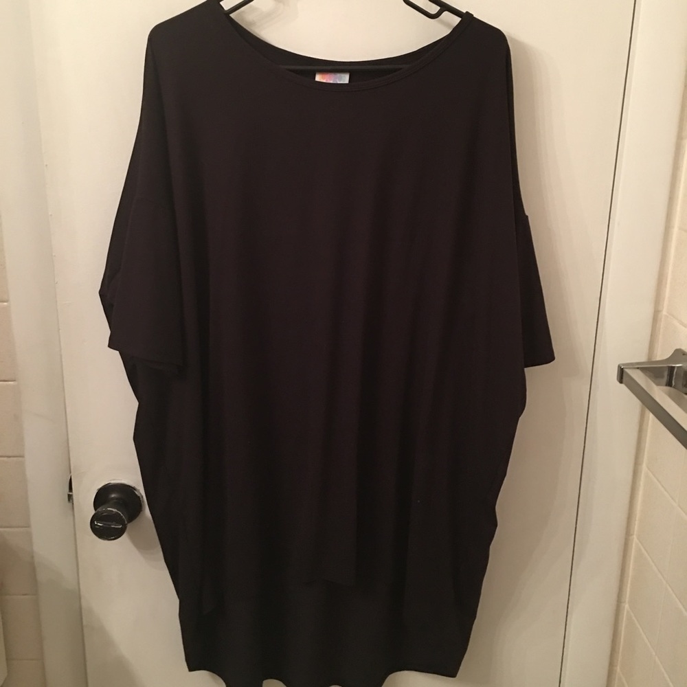 Plain black LuLaRoe Irma