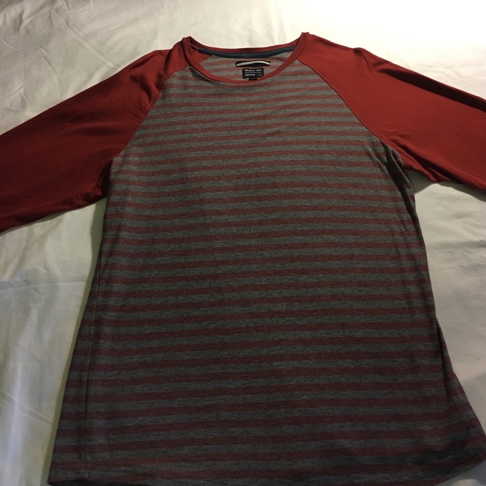 RVCA - men's baseball tee - LG - LIKE NEW