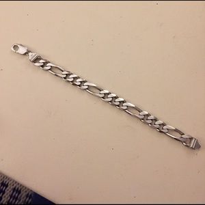 Sterling silver chain bracelet