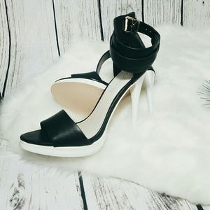 Black and and white strappy sandal from Aldo.
