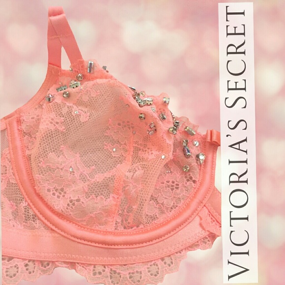 NWT Victoria's Secret Swarovski Crystal bra 32D - Picture 4 of 5