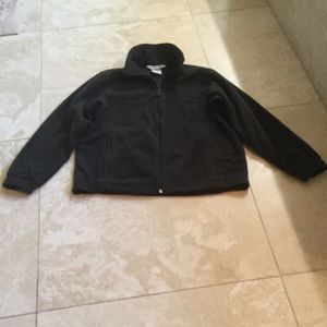 Columbia boys black fleece jacket