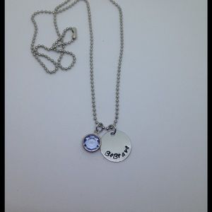 custom hand stamped necklace