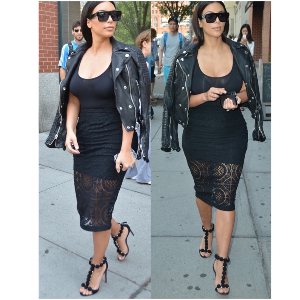 Black (Alaia inspired) t strap sandal