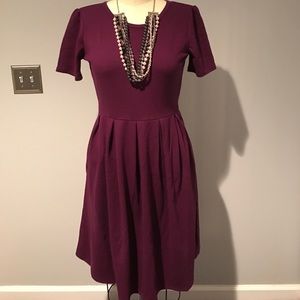 NWOT LulaRoe Amelia -- Jacquard Grape 🍇