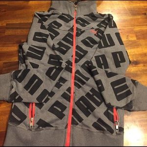Puma zip up sweat shirt