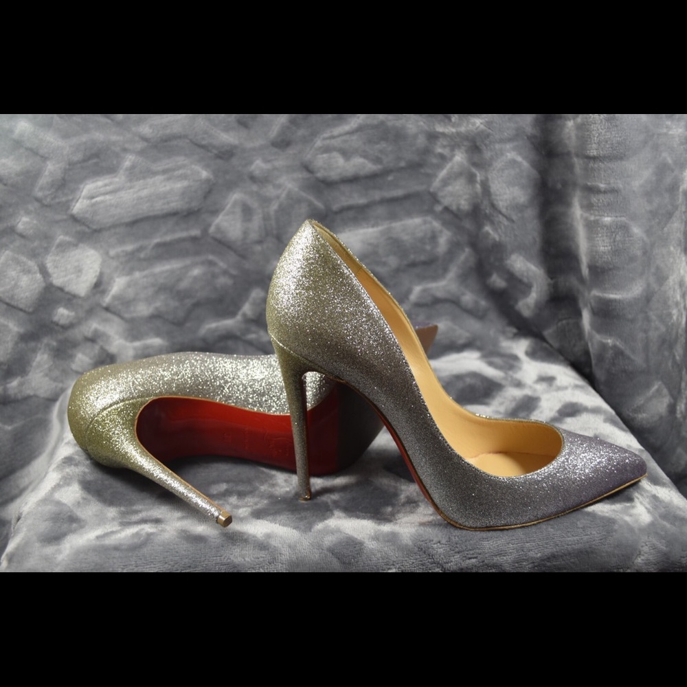♥️ sold ♥️ Christian Louboutin Glitter Heels 38