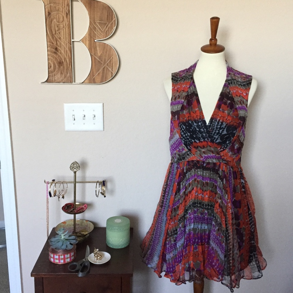 Greylin Silk Dress - L