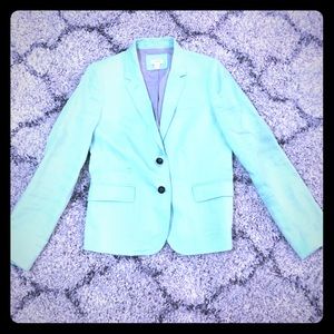 J. Crew Factory Mint Linen Blazer