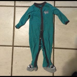 Raccoon Feetie Pajamas