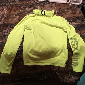 pink/vs turtle neck fleece