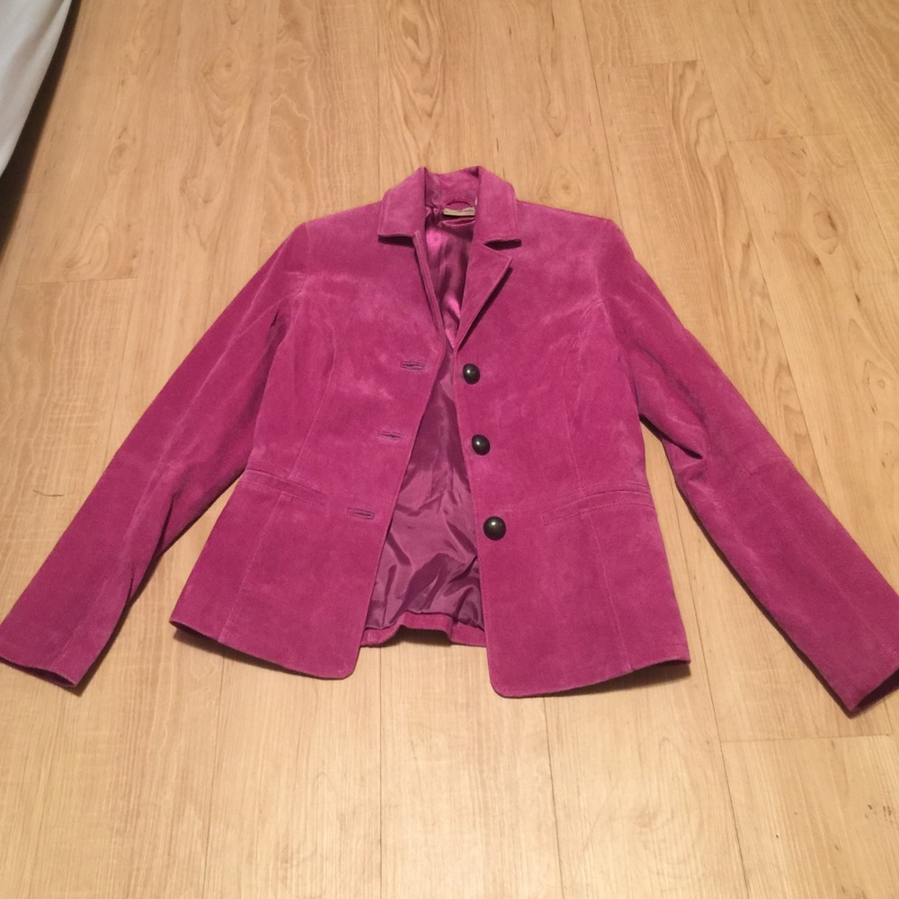 Ruff Hewn Pink Suede Jacket