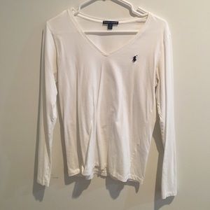White Ralph Lauren V neck