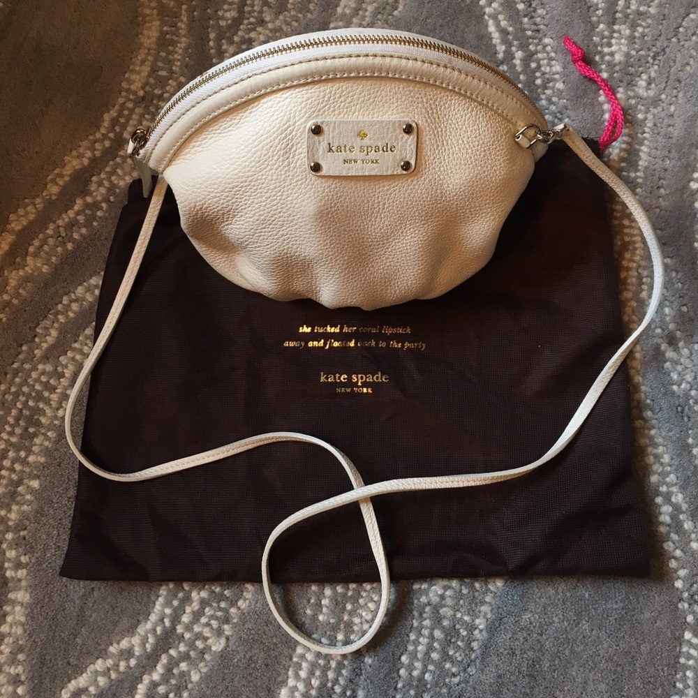 Kate Spade White Leather Bag/Purse