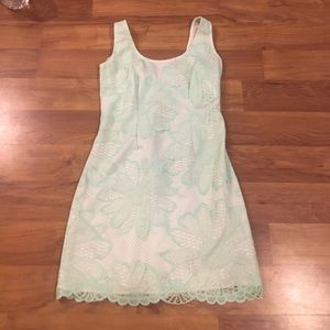 Lilly Pulitzer sea foam green lace dress
