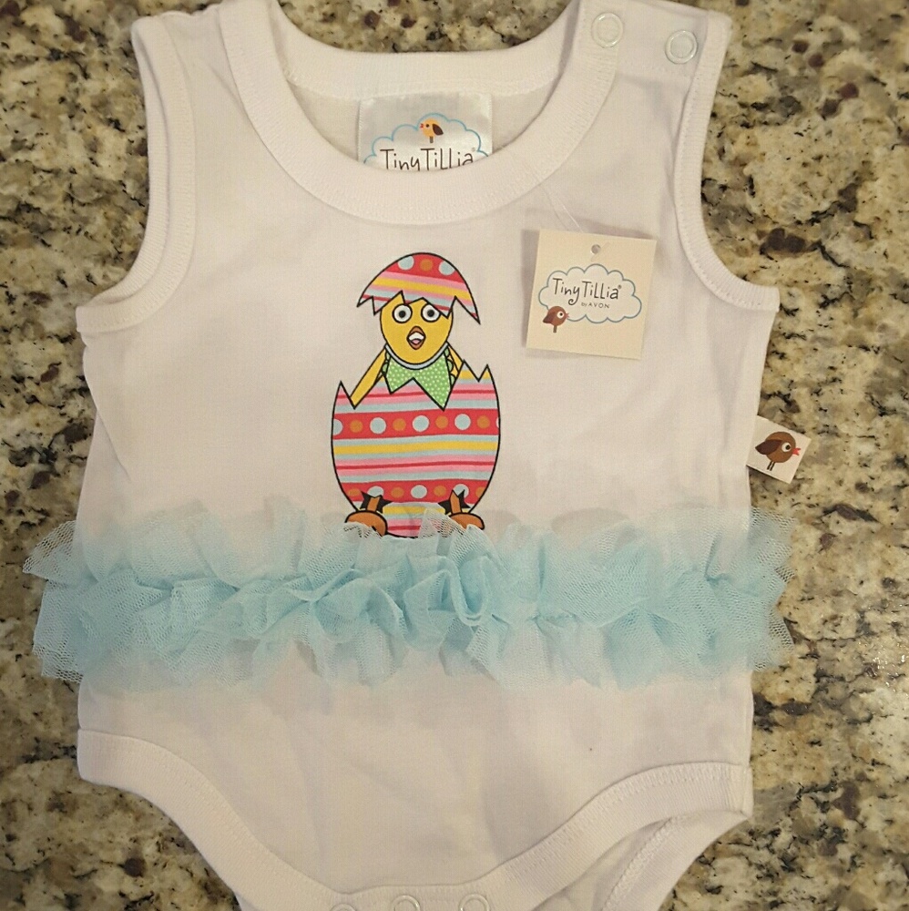 Easter Tutu Onesie (0-3 months)
