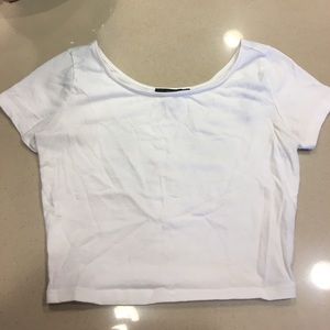 White crop top