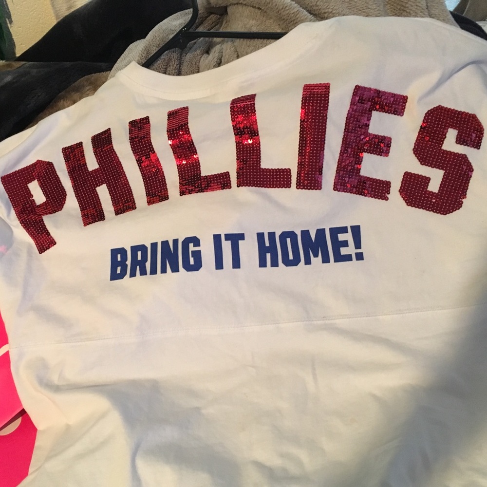 PINK phillies long sleeve shirt