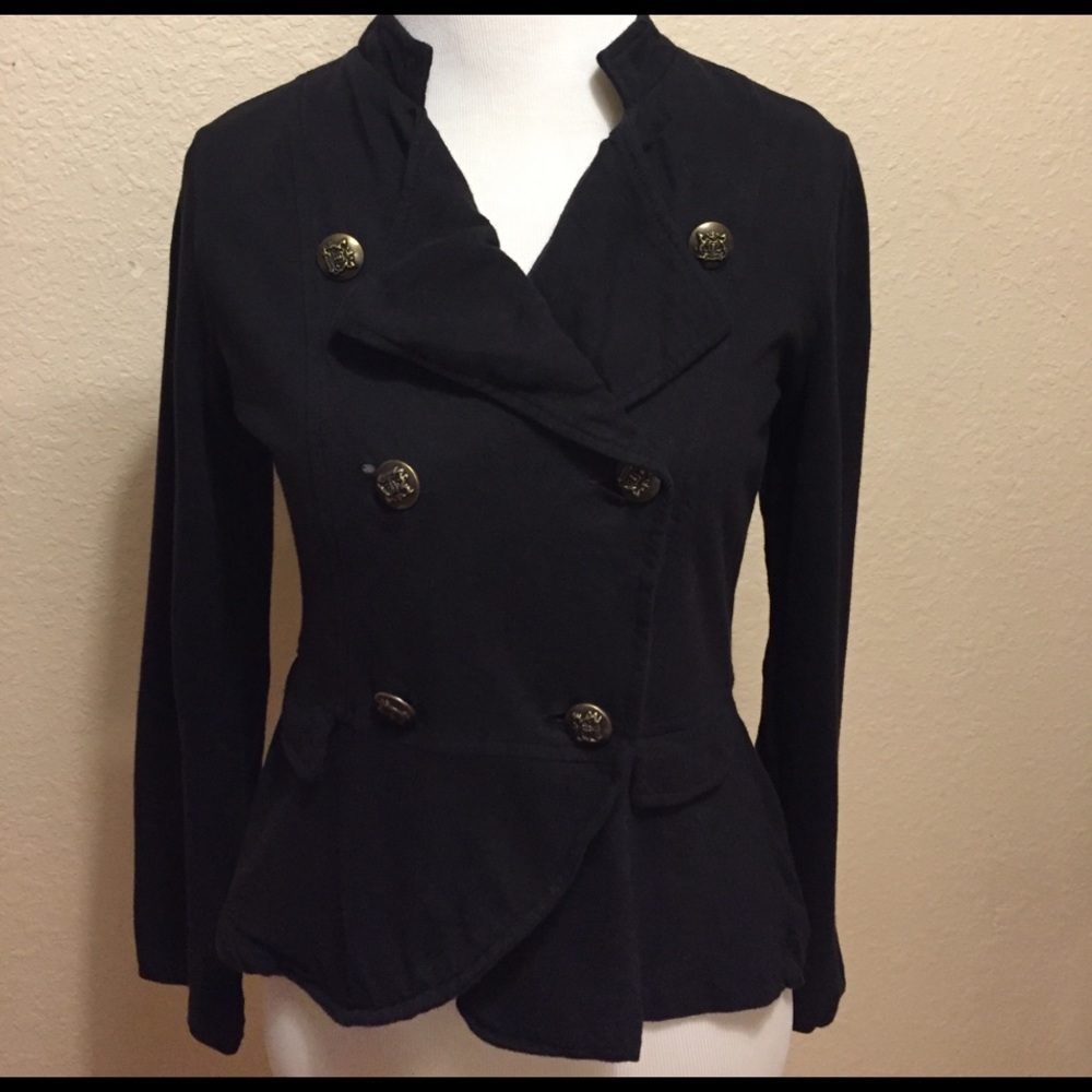 Girls cotton peplum jacket