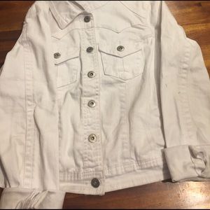 Denim white jean jacket