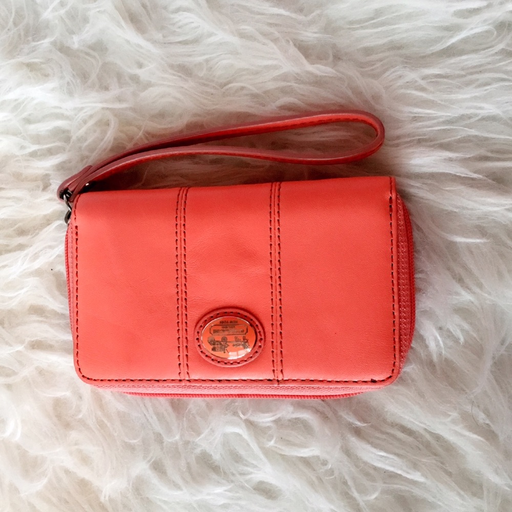 Coach Coral Wristlet