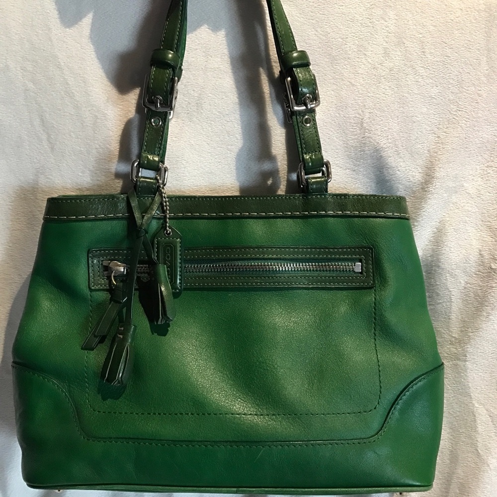 Hunter Green Coach Bag