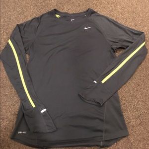 Gray Nike Long Sleeve Top