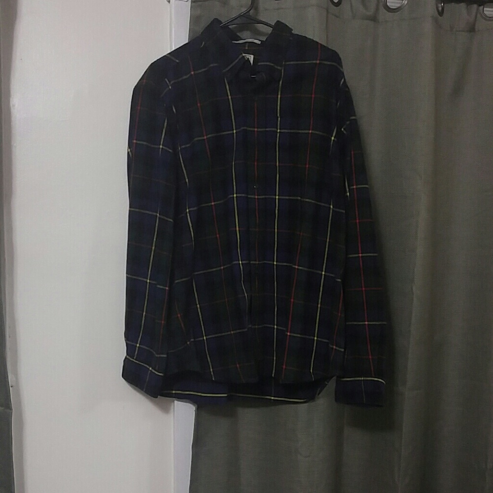 LL Bean traditional long sleeve flannel