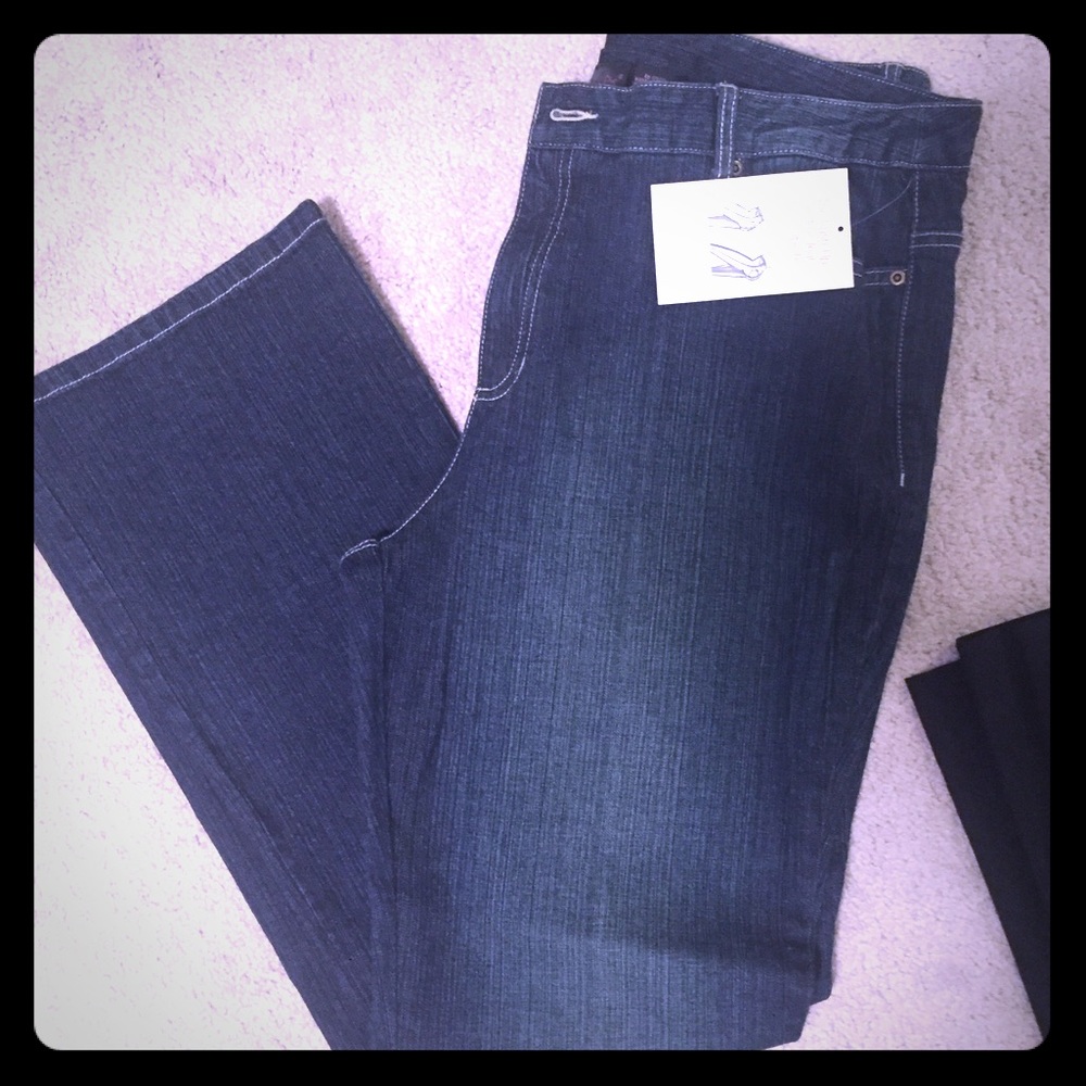 Two Shape Fx pants, one jeans and one black pants
