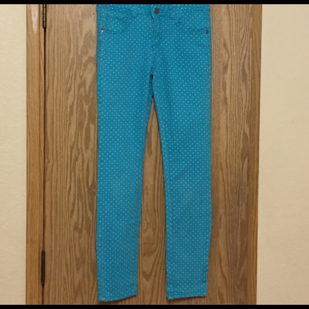 Girls polka dot skinny jeans
