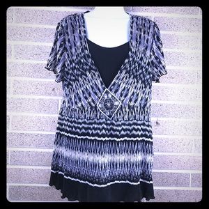 Elementz XL career top blouse