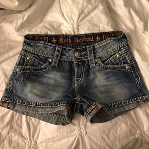 Rock Revival distressed jean shorts