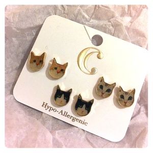 Cat Earrings set