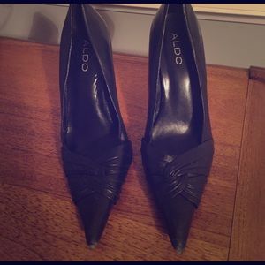 Aldo Black pointy toed high heels